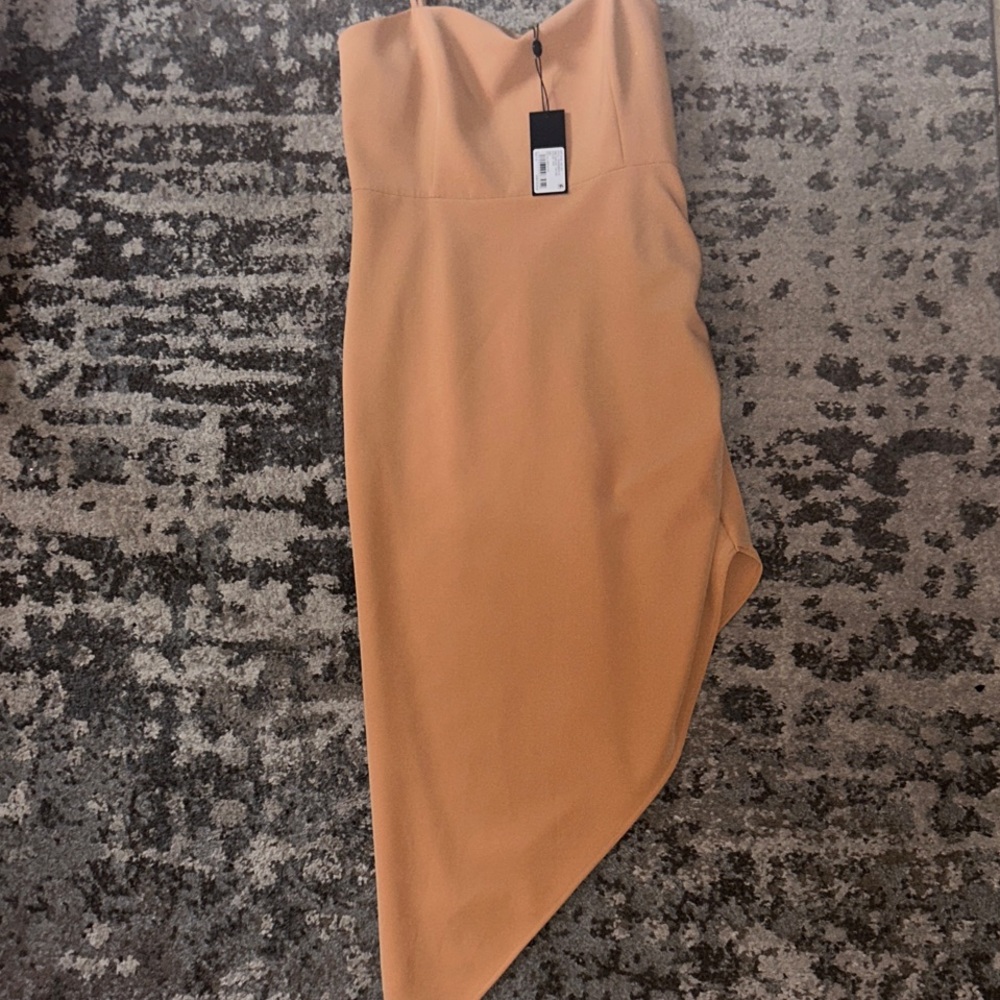 Gianni Bini Asymmetrical Tan Dress